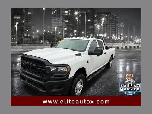 Bright White Clearcoat 2023 RAM 3500 Tradesman Crew Cab 4x4 8' Box