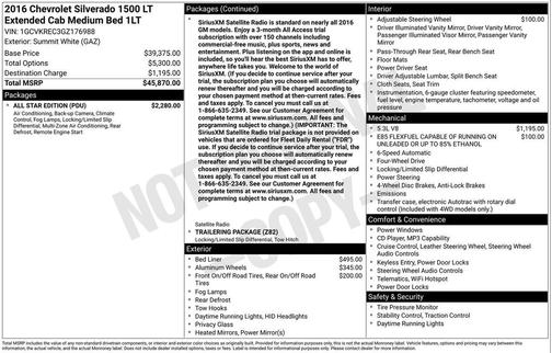 2016 Chevrolet Silverado 1500 1LT