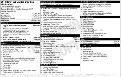 2019 RAM 1500 Limited