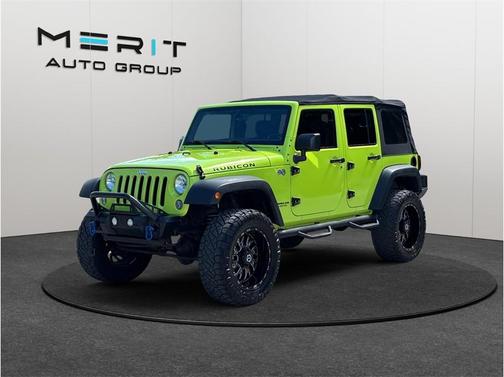 Green 2016 Jeep Wrangler Unlimited Rubicon