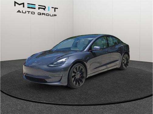 Gray 2023 Tesla Model 3 Performance