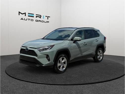Gray 2021 Toyota RAV4 Hybrid XLE Premium