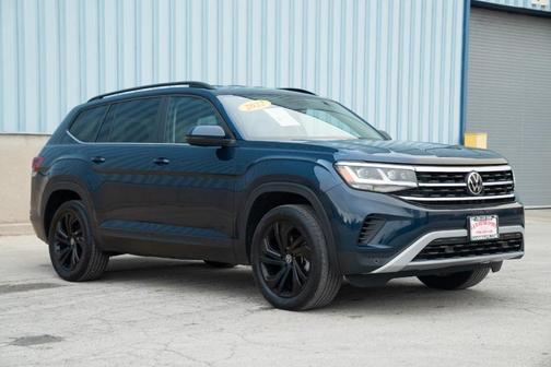 Tourmaline Blue Metallic 2022 Volkswagen Atlas 3.6L SE w/Technology