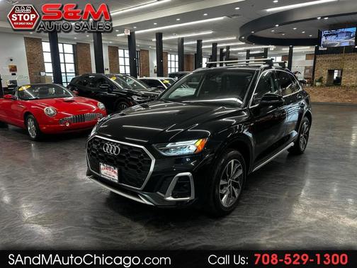 Mythos Black Metallic 2022 Audi Q5 45 S line Premium Plus