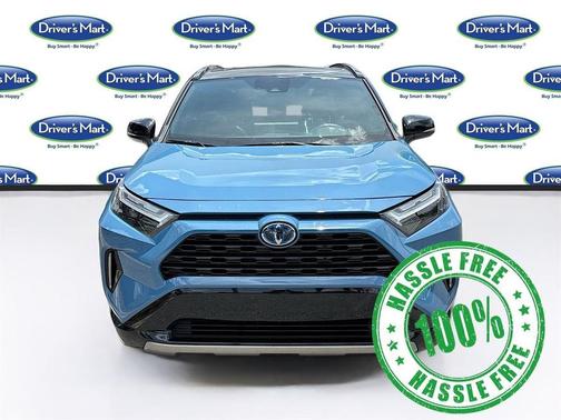 Cavalry Blue/Midnight Black Metallic 2024 Toyota RAV4 Hybrid SE