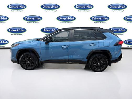 Cavalry Blue/Midnight Black Metallic 2024 Toyota RAV4 Hybrid SE