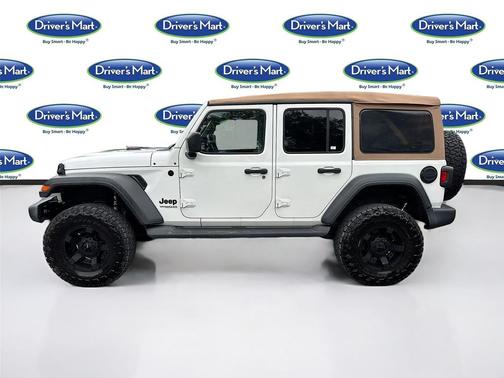 Bright White Clearcoat 2020 Jeep Wrangler Unlimited Black and Tan 4x4