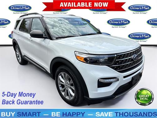 Star White Metallic Tri-Coat 2020 Ford Explorer XLT