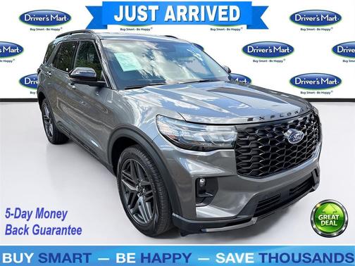 Carbonized Gray Metallic 2025 Ford Explorer ST-Line
