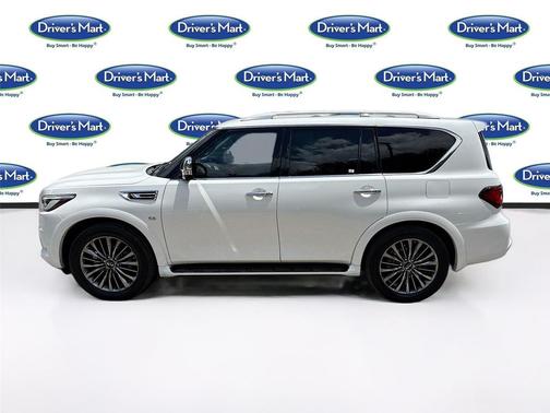 Moonstone White 2019 INFINITI QX80 Luxe