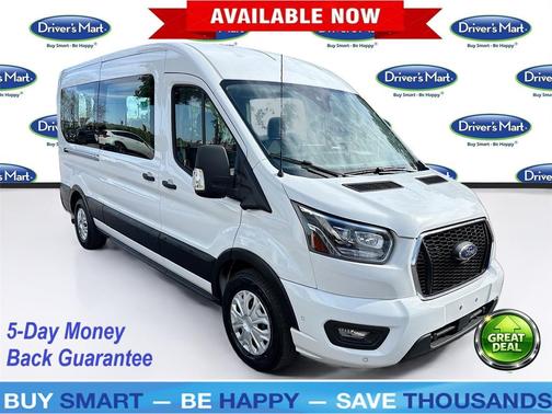 Oxford White 2023 Ford Transit-350 XLT