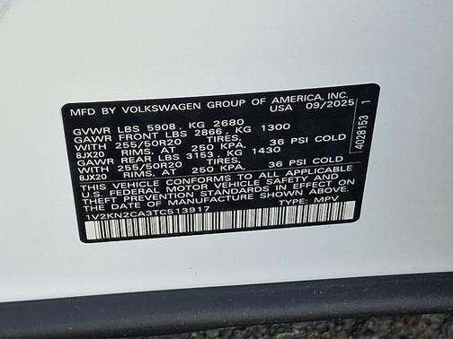 2026 Volkswagen Atlas 2.0T SE w/Technology