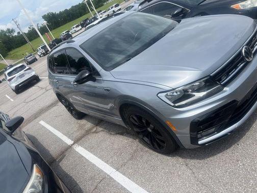 Silver Metallic 2021 Volkswagen Tiguan 2.0T SE R-Line Black