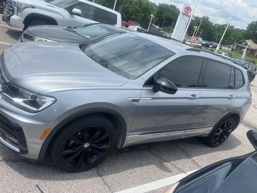 Silver Metallic 2021 Volkswagen Tiguan 2.0T SE R-Line Black