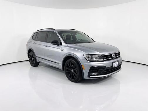 Silver Metallic 2021 Volkswagen Tiguan 2.0T SE R-Line Black