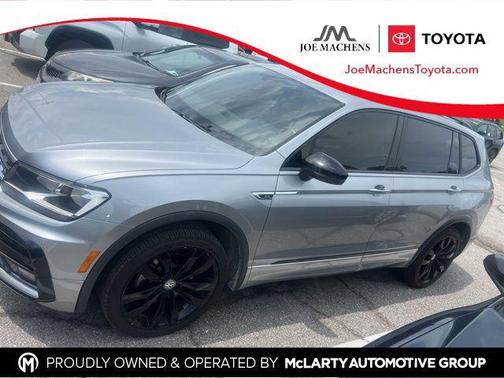 Silver Metallic 2021 Volkswagen Tiguan 2.0T SE R-Line Black