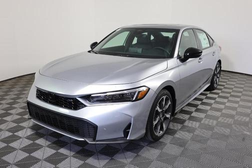 Solar Silver Metallic 2026 Honda Civic Hybrid Sport Touring