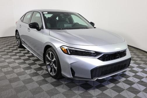Solar Silver Metallic 2026 Honda Civic Hybrid Sport Touring