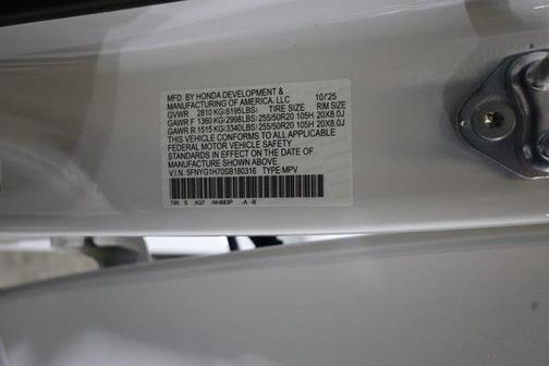 2025 Honda Pilot Touring+