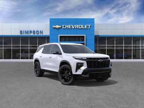 Polar White Tricoat 2026 Chevrolet Traverse RS
