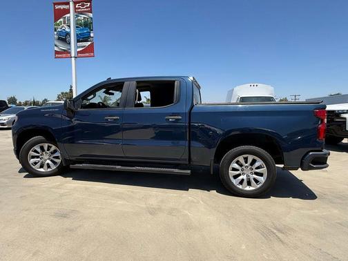 Northsky Blue Metallic 2021 Chevrolet Silverado 1500 Custom