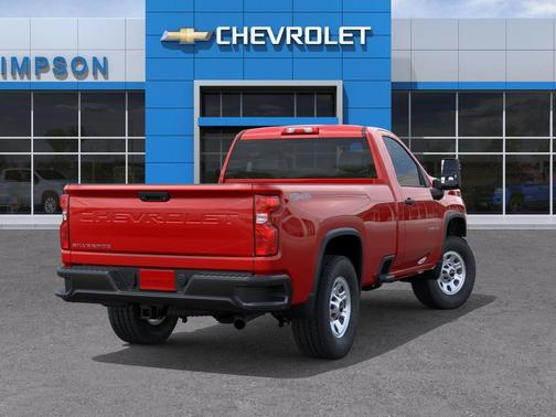 Red Hot 2026 Chevrolet Silverado 3500 Regular Cab, Long Bed, WT Dual Rear Wheel, 4WD