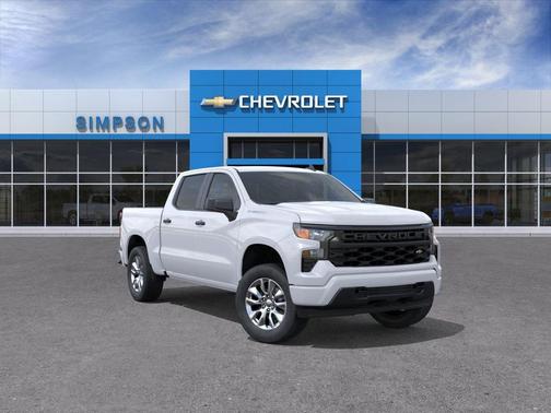 Summit White 2026 Chevrolet Silverado 1500 Custom