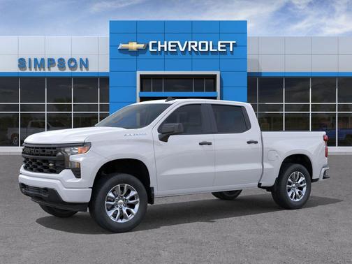Summit White 2026 Chevrolet Silverado 1500 Custom