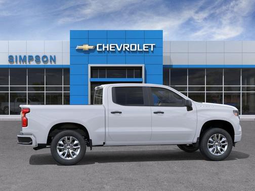 Summit White 2026 Chevrolet Silverado 1500 Custom