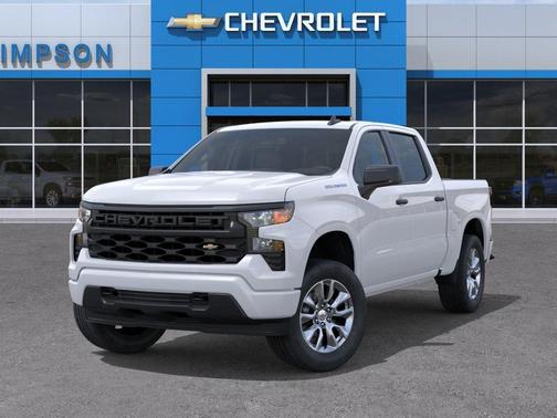 Summit White 2026 Chevrolet Silverado 1500 Custom
