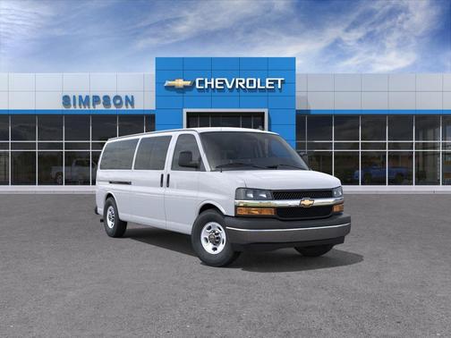 Summit White 2026 Chevrolet Express 3500 3500 Extended Wheelbase, LS, RWD