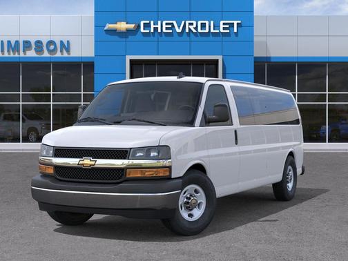 Summit White 2026 Chevrolet Express 3500 3500 Extended Wheelbase, LS, RWD