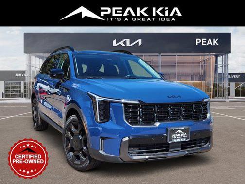 Midnight Lake Blue 2025 Kia Sorento SX