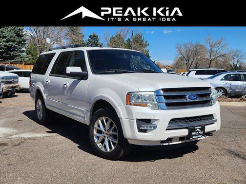 White Platinum Metallic Tri-Coat 2017 Ford Expedition EL Limited
