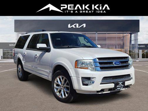 White Platinum Metallic Tri-Coat 2017 Ford Expedition EL Limited