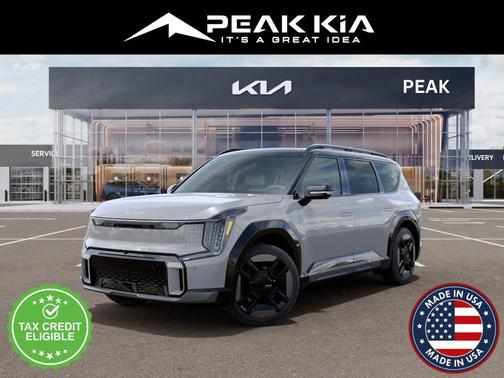 Wolf Gray/Ebony Black Roof 2026 Kia EV9 GT-Line