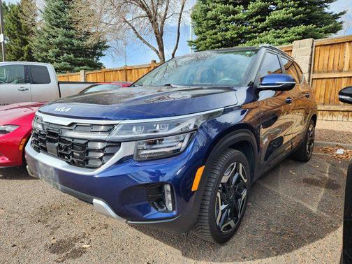 Dark Ocean Blue 2024 Kia Seltos SX Turbo