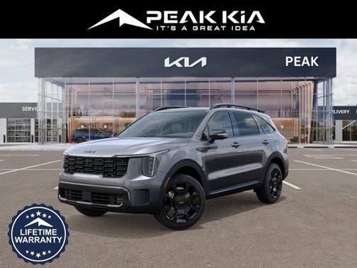 Gray 2026 Kia Sorento Hybrid SX Prestige