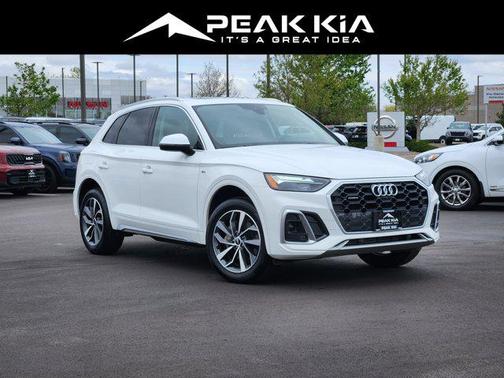 White 2023 Audi Q5 45 S line Premium Plus