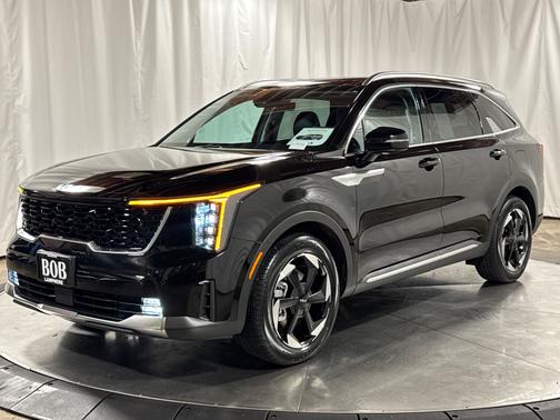 Aurora Black 2025 Kia Sorento Hybrid EX