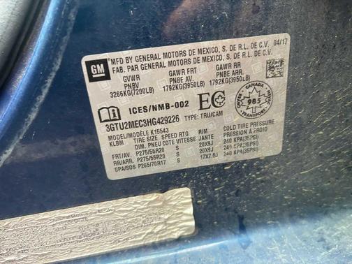 2017 GMC Sierra 1500 SLE