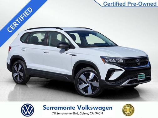 Pure White 2024 Volkswagen Taos 1.5T S