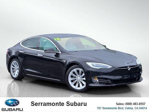 Solid Black 2018 Tesla Model S 75D