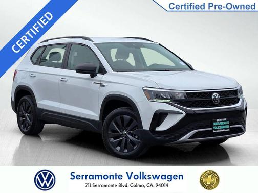 Pure White 2024 Volkswagen Taos 1.5T S