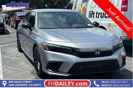 Silver 2024 Honda Civic Sport