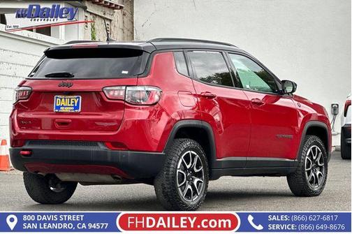 Red 2025 Jeep Compass Trailhawk