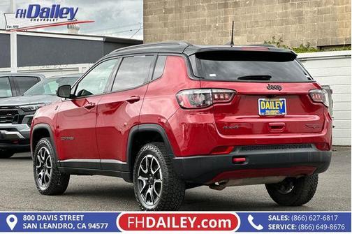Red 2025 Jeep Compass Trailhawk