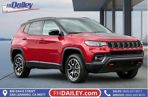 Red 2025 Jeep Compass Trailhawk