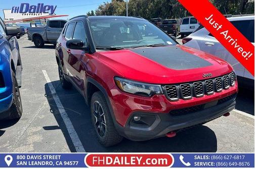 Red 2025 Jeep Compass Trailhawk