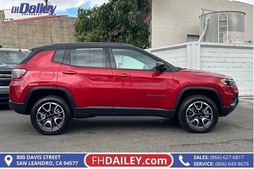 Red 2025 Jeep Compass Trailhawk